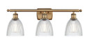 Bathroom Fixtures Three Lights by Innovations ( 405 | 516-3W-BB-G382 Ballston ) 