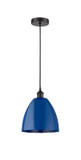 Mini Pendants Glass Down by Innovations ( 405 | 616-1P-BK-MBD-9-BL Edison ) 