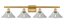 Bathroom Fixtures Four Lights by Innovations ( 405 | 516-4W-SG-G132 Ballston ) 