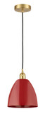 Mini Pendants Metal Shade by Innovations ( 405 | 616-1P-SG-MBD-9-RD Edison ) 