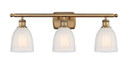 Bathroom Fixtures Three Lights by Innovations ( 405 | 516-3W-BB-G441 Ballston ) 