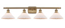 Bathroom Fixtures Four Lights by Innovations ( 405 | 516-4W-BB-G131-LED Ballston ) 