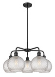 Mid. Chandeliers Glass Down by Innovations ( 405 | 516-5CR-BK-G122C-8CL Ballston ) 