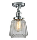 Semi-Flush Mts. Glass Down by Innovations ( 405 | 517-1CH-PC-G142 Franklin Restoration ) 