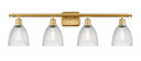 Bathroom Fixtures Four Lights by Innovations ( 405 | 516-4W-SG-G382 Ballston ) 