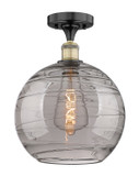 Semi-Flush Mts. Glass Down by Innovations ( 405 | 616-1F-BAB-G1213-12SM Edison ) 
