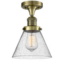 Semi-Flush Mts. Glass Down by Innovations ( 405 | 517-1CH-AB-G44 Franklin Restoration ) 