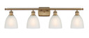 Bathroom Fixtures Four Lights by Innovations ( 405 | 516-4W-BB-G381-LED Ballston ) 