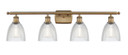 Bathroom Fixtures Four Lights by Innovations ( 405 | 516-4W-BB-G382-LED Ballston ) 
