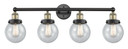 Bathroom Fixtures Four Lights by Innovations ( 405 | 616-4W-BAB-G204-6 Edison ) 