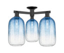 Semi-Flush Mts. Multi-port/Cluster by Innovations ( 405 | 716-3F-BK-G482-7SB Arcadia ) 
