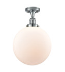 Semi-Flush Mts. Glass Down by Innovations ( 405 | 517-1CH-PC-G201-12-LED Franklin Restoration ) 