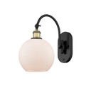 Sconces Single Glass by Innovations ( 405 | 518-1W-BAB-G121-8 Ballston ) 