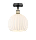 Semi-Flush Mts. Glass Down by Innovations ( 405 | 616-1F-BAB-G1217-10WV Edison ) 