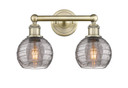 Bathroom Fixtures Two Lights by Innovations ( 405 | 616-2W-AB-G1213-6SM Edison ) 