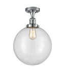 Semi-Flush Mts. Glass Down by Innovations ( 405 | 517-1CH-PC-G202-12-LED Franklin Restoration ) 