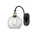 Sconces Single Glass by Innovations ( 405 | 518-1W-BAB-G122-8 Ballston ) 
