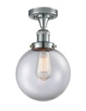 Semi-Flush Mts. Glass Down by Innovations ( 405 | 517-1CH-PC-G202-8-LED Franklin Restoration ) 