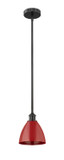 Mini Pendants Metal Shade by Innovations ( 405 | 616-1S-BK-MBD-75-RD Edison ) 