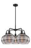 Mid. Chandeliers Glass Down by Innovations ( 405 | 516-5CR-BK-G556-10SM Ballston ) 