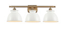 Bathroom Fixtures Three Lights by Innovations ( 405 | 516-3W-BB-M14-W Ballston ) 