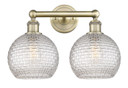 Bathroom Fixtures Two Lights by Innovations ( 405 | 616-2W-AB-G122C-8CL Edison ) 