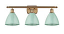 Bathroom Fixtures Three Lights by Innovations ( 405 | 516-3W-BB-MBD-75-SF Ballston ) 