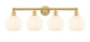 Bathroom Fixtures Four Lights by Innovations ( 405 | 616-4W-SG-G1217-8WV Edison ) 