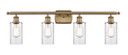 Bathroom Fixtures Four Lights by Innovations ( 405 | 516-4W-BB-G802-LED Ballston ) 