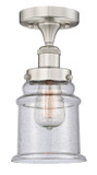 Semi-Flush Mts. Glass Down by Innovations ( 405 | 616-1F-SN-G184 Edison ) 