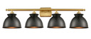 Bathroom Fixtures Four Lights by Innovations ( 405 | 516-4W-SG-M14-BK Ballston ) 