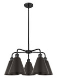 Mid. Chandeliers Metal Shade by Innovations ( 405 | 516-5CR-BK-MBC-8-BK Ballston ) 