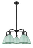 Mid. Chandeliers Metal Shade by Innovations ( 405 | 516-5CR-BK-MBD-75-SF Ballston ) 