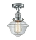 Semi-Flush Mts. Glass Down by Innovations ( 405 | 517-1CH-PC-G532-LED Franklin Restoration ) 