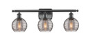 Bathroom Fixtures Three Lights by Innovations ( 405 | 516-3W-BK-G1213-6SM Ballston ) 
