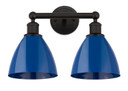 Bathroom Fixtures Two Lights by Innovations ( 405 | 616-2W-OB-MBD-75-BL Edison ) 