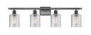 Bathroom Fixtures Four Lights by Innovations ( 405 | 516-4W-BK-G112-LED Ballston ) 