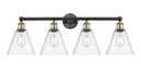 Bathroom Fixtures Four Lights by Innovations ( 405 | 616-4W-BAB-GBC-82 Edison ) 