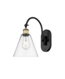 Sconces Single Glass by Innovations ( 405 | 518-1W-BAB-GBC-82 Ballston ) 