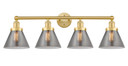 Bathroom Fixtures Four Lights by Innovations ( 405 | 616-4W-SG-G43 Edison ) 
