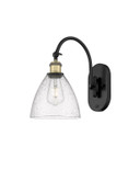 Sconces Single Glass by Innovations ( 405 | 518-1W-BAB-GBD-754 Ballston ) 