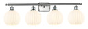 Bathroom Fixtures Four Lights by Innovations ( 405 | 516-4W-SN-G1217-8WV Ballston ) 