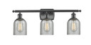 Bathroom Fixtures Three Lights by Innovations ( 405 | 516-3W-BK-G257-LED Ballston ) 