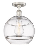 Semi-Flush Mts. Glass Down by Innovations ( 405 | 616-1F-SN-G556-12CL Edison ) 
