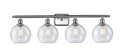 Bathroom Fixtures Four Lights by Innovations ( 405 | 516-4W-SN-G124-8-LED Ballston ) 