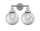 Bathroom Fixtures Two Lights by Innovations ( 405 | 616-2W-PC-G202-8 Edison ) 