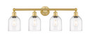 Bathroom Fixtures Four Lights by Innovations ( 405 | 616-4W-SG-G558-6CL Edison ) 