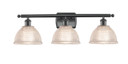 Bathroom Fixtures Three Lights by Innovations ( 405 | 516-3W-BK-G422-LED Ballston ) 
