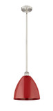 Mini Pendants Metal Shade by Innovations ( 405 | 616-1S-SN-MBD-12-RD Edison ) 