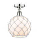 Semi-Flush Mts. Glass Down by Innovations ( 405 | 616-1F-PC-G121-10RW Edison ) 
